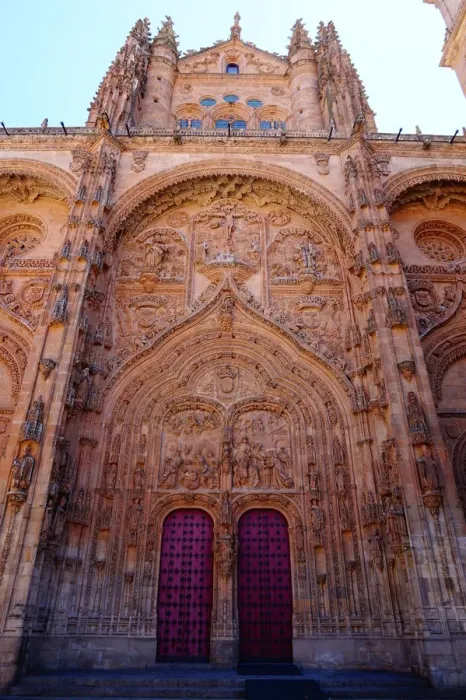 Framed Print : Decorated FaAzade of the New Cathedral, Salamanca, Spain Framed Print : Decorated FaAzade of the New Cathedral, Salamanca, Spain