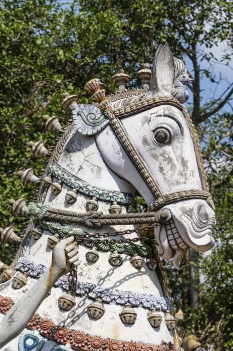 Framed Print : Decorated horse statue, temple for the god Madurai Veeran, Mandavi, Tamil Nadu, India Framed Print : Decorated horse statue, temple for the god Madurai Veeran, Mandavi, Tamil Nadu, India