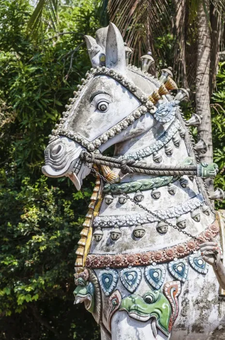 Framed Print : Decorated horse statue, temple for the god Madurai Veeran, Mandavi, Tamil Nadu, India Framed Print : Decorated horse statue, temple for the god Madurai Veeran, Mandavi, Tamil Nadu, India