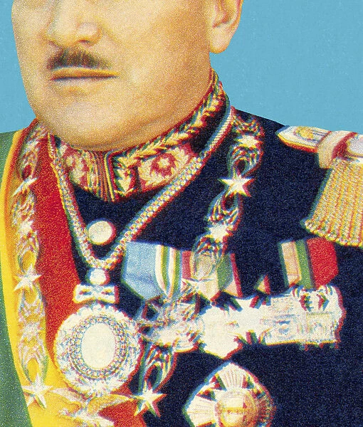 Decorated Man With Mustache
