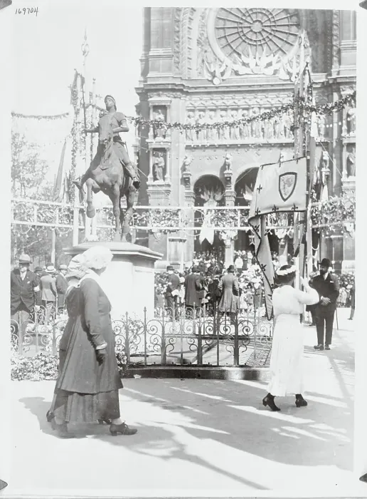 Framed Print : Decorations for Joan of Arc Celebration