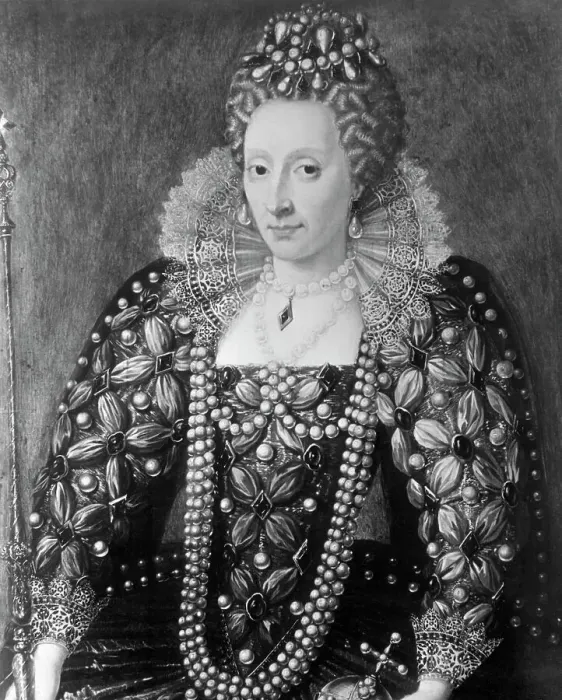 Framed Print : Decorative Painting of Queen Elizabeth I Framed Print : Decorative Painting of Queen Elizabeth I