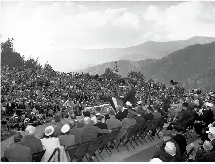 Framed Print : Dedication of Great Smoky Mountains National Park Framed Print : Dedication of Great Smoky Mountains National Park