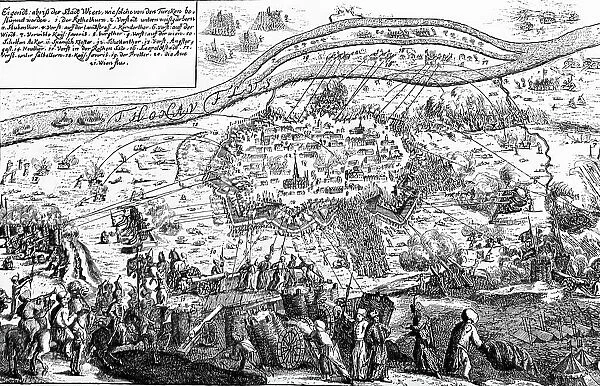 Defeat of the Ottoman Empire in Vienna in 1683: Shelling of the city by the Ottomans