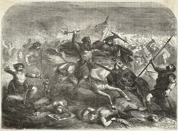 Framed Print : Defeat of the Saxons by Arthur Framed Print : Defeat of the Saxons by Arthur