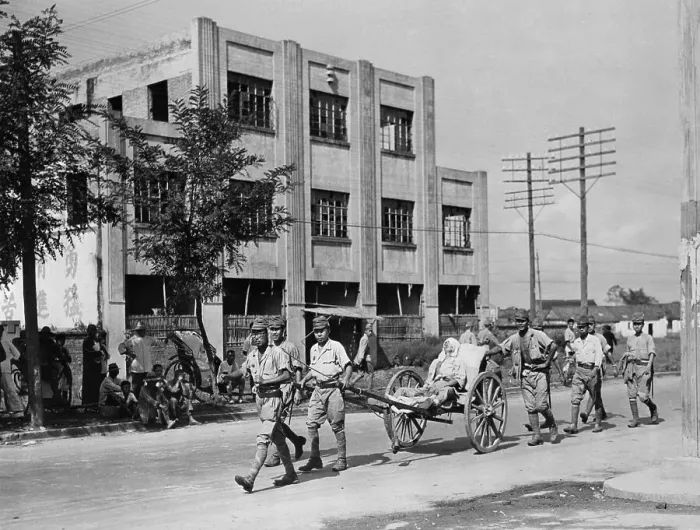 Framed Print : Defeated Japanese Leave Nanjing After Surrender 1945 Framed Print : Defeated Japanese Leave Nanjing After Surrender 1945