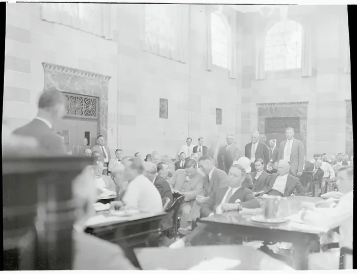 Framed Print : Defendant Talking to His Attorney Framed Print : Defendant Talking to His Attorney