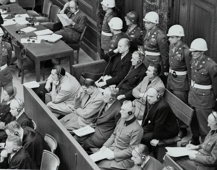 Framed Print : Defendants at Nuremberg War Crime Trial Framed Print : Defendants at Nuremberg War Crime Trial
