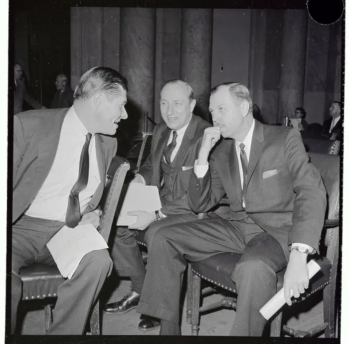 Framed Print : Defense Department Man Power Experts Waiting to Testify Framed Print : Defense Department Man Power Experts Waiting to Testify