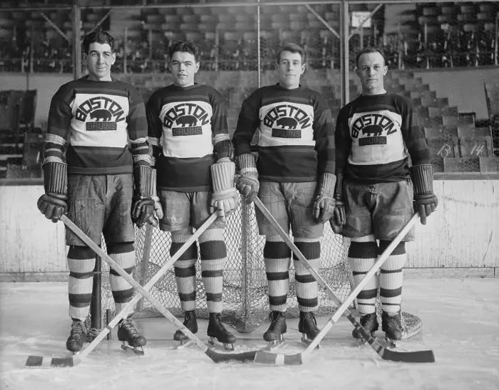 Framed Print : Defense Men of Boston Bruins Framed Print : Defense Men of Boston Bruins