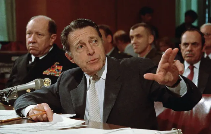 Framed Print : Defense Secretary Caspar Weinberger Testifying at Senate Hearing Framed Print : Defense Secretary Caspar Weinberger Testifying at Senate Hearing