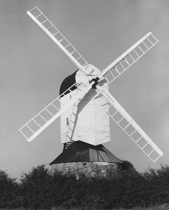 Framed Print : Defunct Windmill