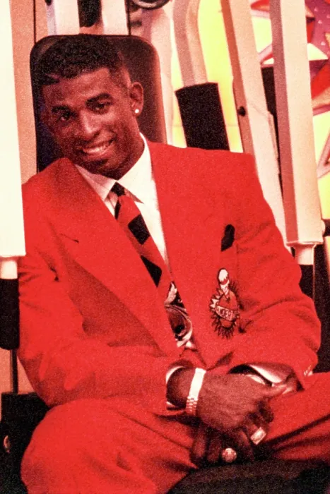 Framed Print : Deion Sanderclaus Commercial