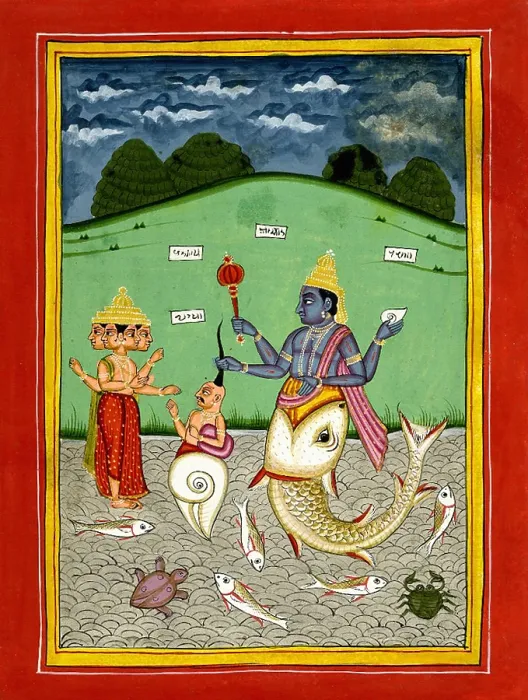 Framed Print : Deity Vishnu as Matsya Framed Print : Deity Vishnu as Matsya