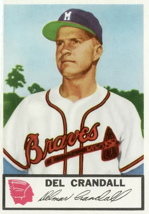 Framed Print : Del Crandall Baseball Card