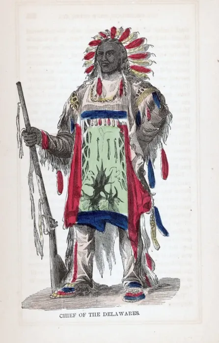 Framed Print : Delaware American Indian Chief Framed Print : Delaware American Indian Chief