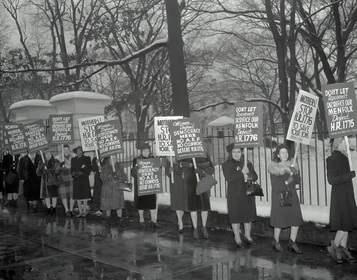 Framed Print : Delegates Out Picketing Framed Print : Delegates Out Picketing