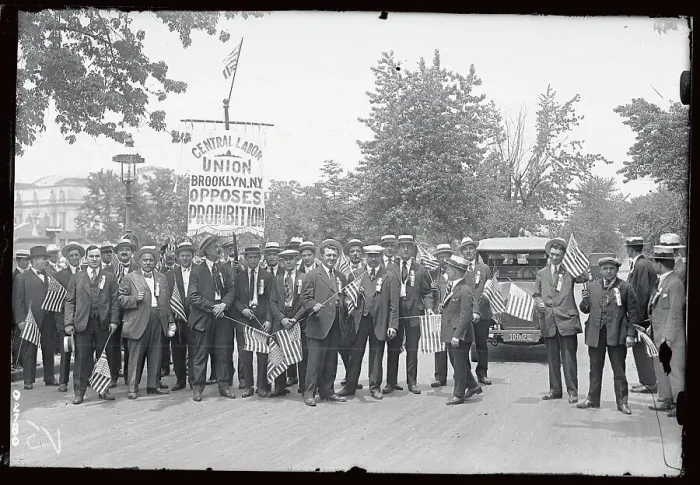 Framed Print : Delegation at Anti-Prohibition Parade Framed Print : Delegation at Anti-Prohibition Parade