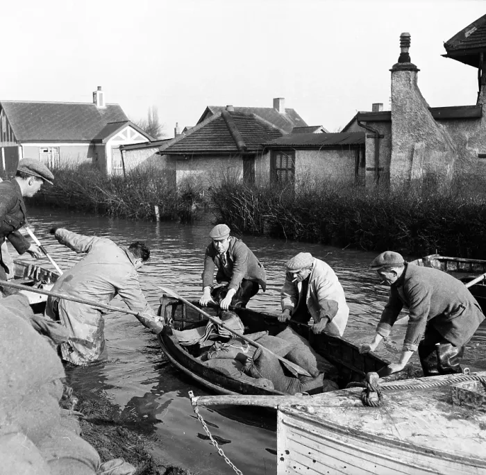 Framed Print : Delivering Sandbags Framed Print : Delivering Sandbags