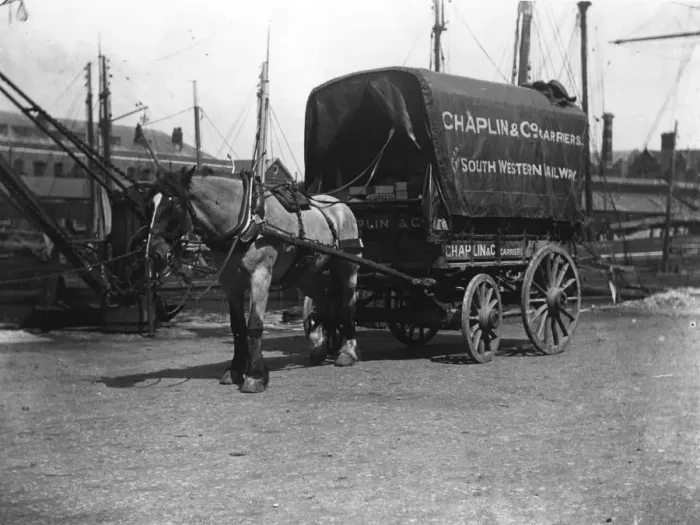 Framed Print : Delivery Cart
