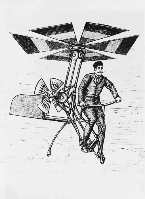 Framed Print : Delpard's Air Velocipede Framed Print : Delpard's Air Velocipede