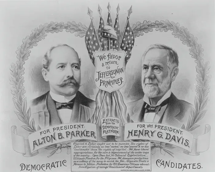 Framed Print : Democratic Candidates 1904 Framed Print : Democratic Candidates 1904