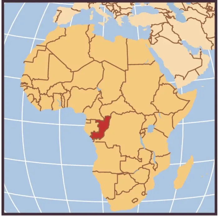  : Democratic Republic of the Congo locator map