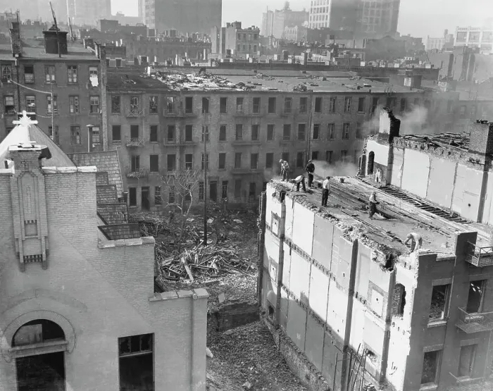 Framed Print : Demolishing Hell's Kitchen, NYC Framed Print : Demolishing Hell's Kitchen, NYC