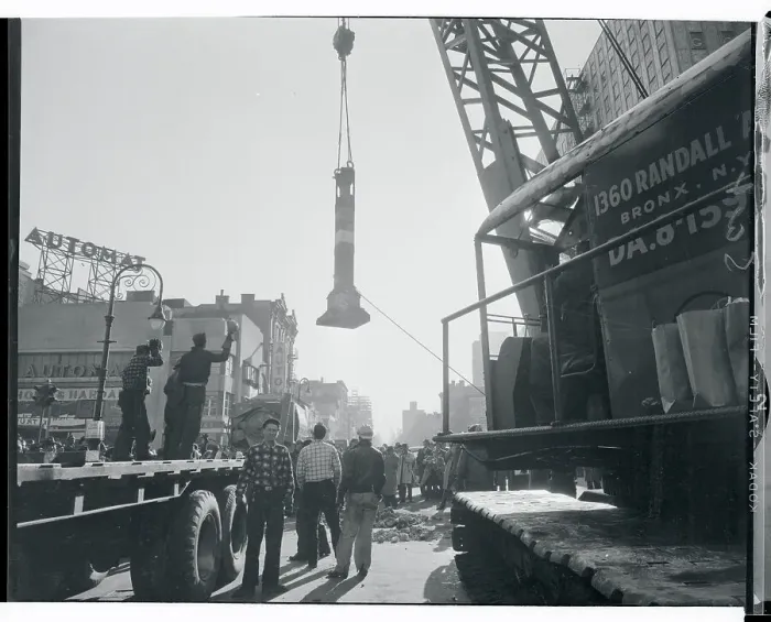 Framed Print : Demolition of 3rd Avenue El Framed Print : Demolition of 3rd Avenue El