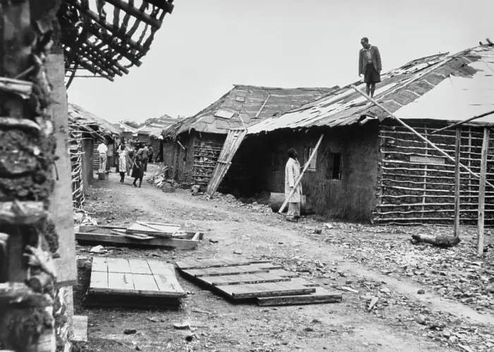 Framed Print : Demolition Of A Mau Mau Village Framed Print : Demolition Of A Mau Mau Village