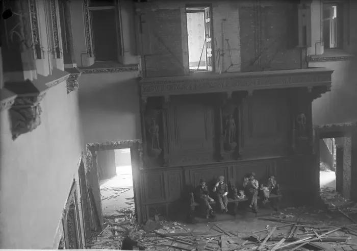 Framed Print : Demolition of the Vanderbilt Mansion Framed Print : Demolition of the Vanderbilt Mansion