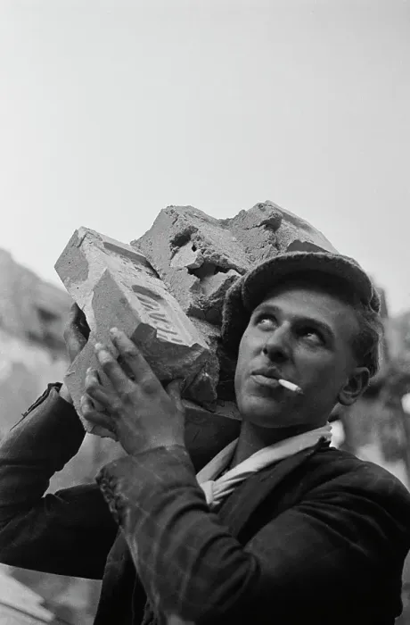 Framed Print : Demolition Worker