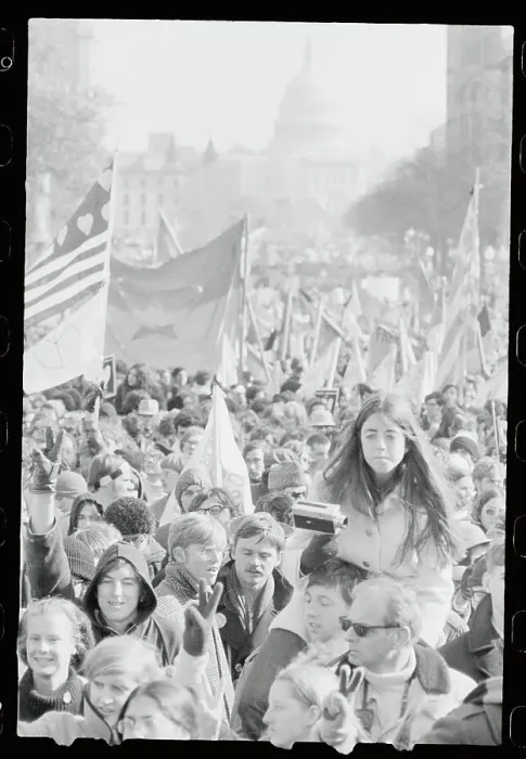 Framed Print : Demonstrators Carrying Flags in March Framed Print : Demonstrators Carrying Flags in March