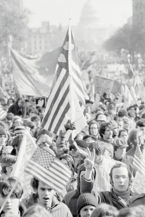 Framed Print : Demonstrators Carrying Flags in March Framed Print : Demonstrators Carrying Flags in March