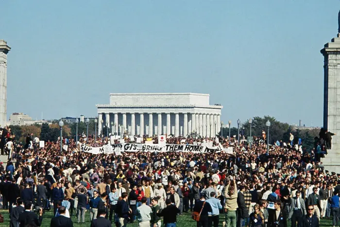Framed Print : Demonstrators Gathering at the Lincoln Memorial Framed Print : Demonstrators Gathering at the Lincoln Memorial