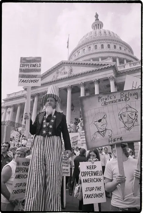 Framed Print : Demonstrators Outside Of Capitol Framed Print : Demonstrators Outside Of Capitol