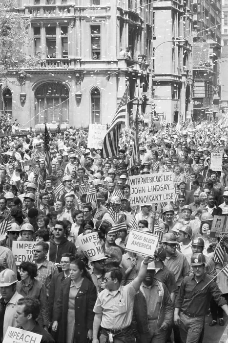 Framed Print : Demonstrators Supporting Vietnam War Framed Print : Demonstrators Supporting Vietnam War