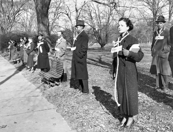 Framed Print : Demonstrators Wearing Nooses Framed Print : Demonstrators Wearing Nooses