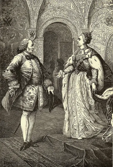 Framed Print : Denis Diderot and Catherine II The Great Framed Print : Denis Diderot and Catherine II The Great