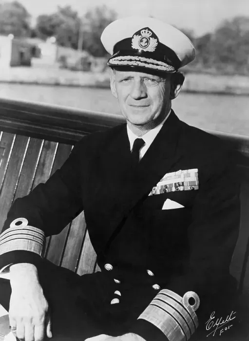 Framed Print : Denmark's King Frederick in Navy Attire