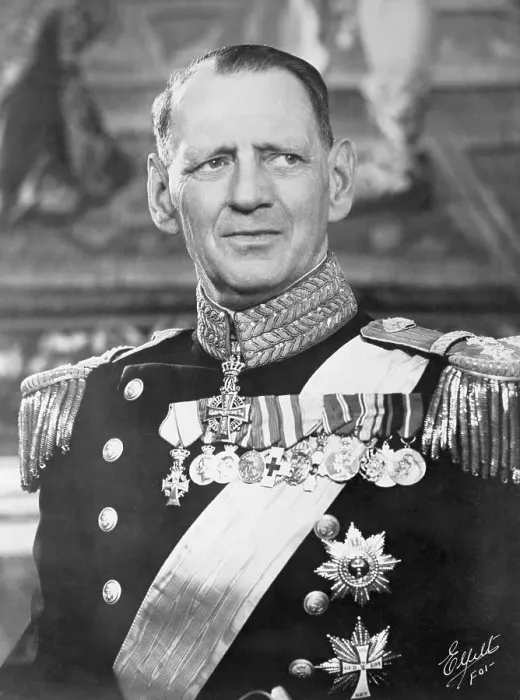 Framed Print : Denmark's King Frederik in Royal Attire