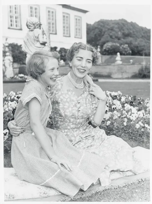 Framed Print : Denmark's Queen with Daughter