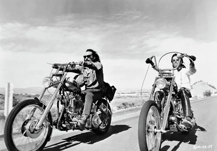Framed Print : Dennis Hopper and Peter Fonda in Easy Rider