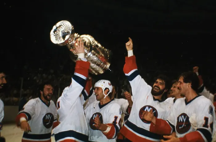 Framed Print : Dennis Potvin and Teammates Framed Print : Dennis Potvin and Teammates