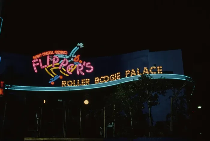Framed Print : Denny Cordell Presents Flipper's Roller Boogie Palace, West Hollywood Framed Print : Denny Cordell Presents Flipper's Roller Boogie Palace, West Hollywood