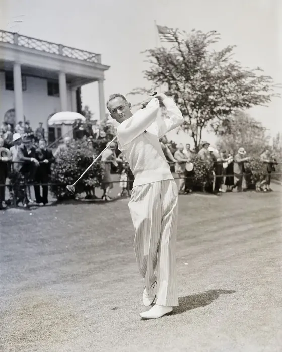 Framed Print : Denny Shute Playing in PGA Golf Tournament Framed Print : Denny Shute Playing in PGA Golf Tournament