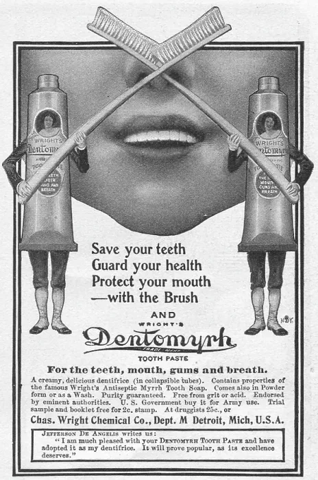 Framed Print : Dentomyrh Tooth Paste Framed Print : Dentomyrh Tooth Paste