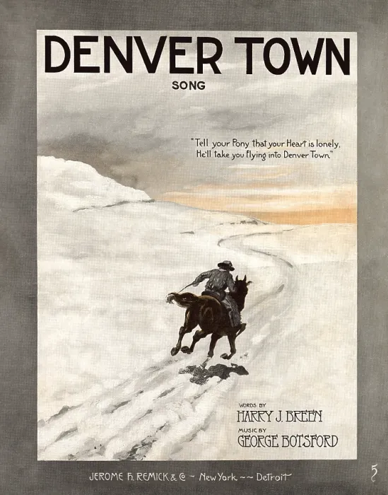 Framed Print : Denver Town Framed Print : Denver Town
