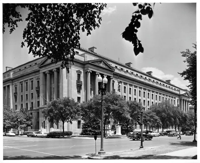 Framed Print : Department Of Justice In Washington, DC Framed Print : Department Of Justice In Washington, DC