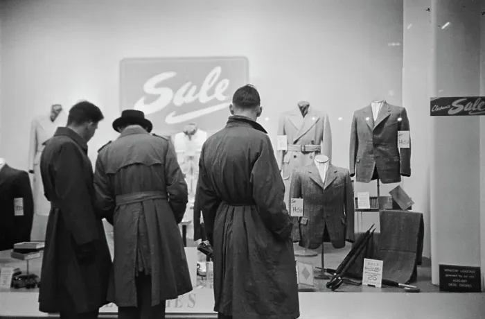 Framed Print : Department Store Sale, 1950 Framed Print : Department Store Sale, 1950